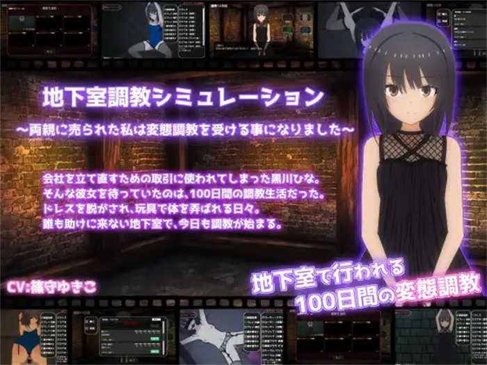 【调教SLG/动态】 地下室调教模拟器~~ DL正式版【新作/200M】_游戏社