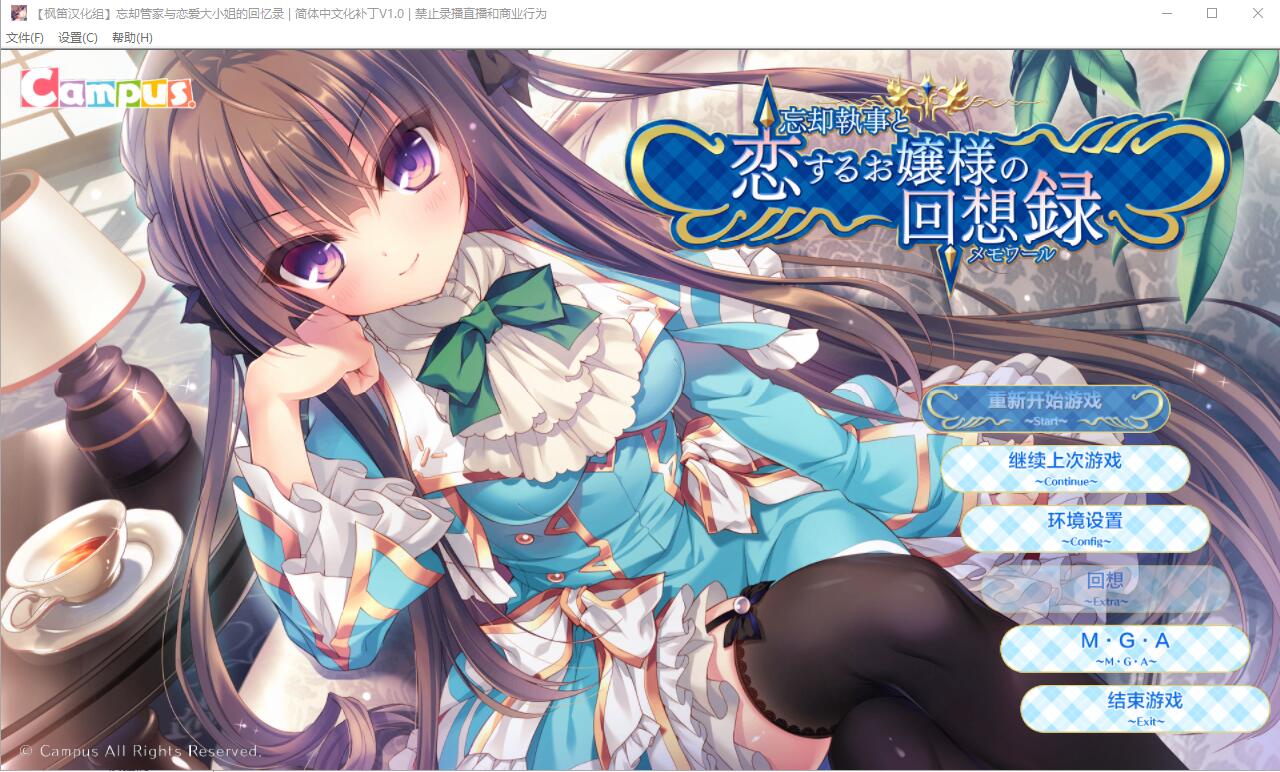 忘却管家与恋爱大小姐的回忆录 完整精翻汉化版 ADV游戏 800M_游戏社